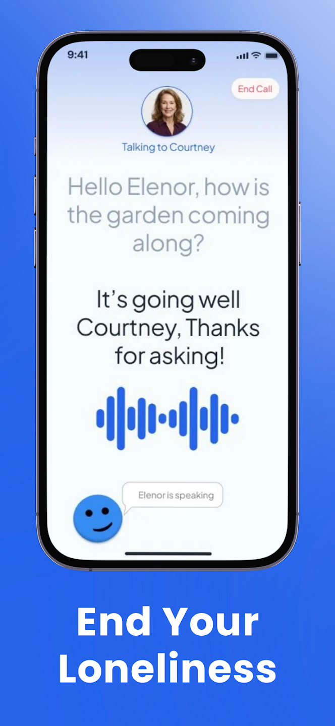 ReComune live voice call with conversation captions
